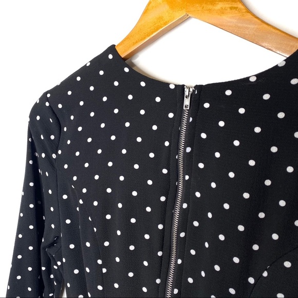 Xhilaration Black & White Polkadot Dress Small - Picture 8 of 9